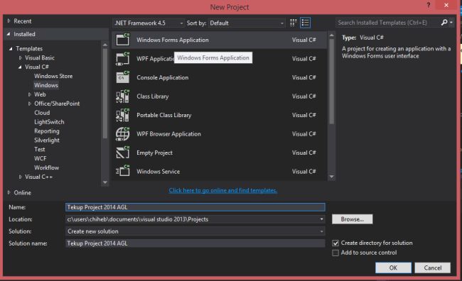windows form application